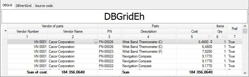 Dbgrideh delphi. Dbgrideh. dbgrideh несколько в строке. ehlib. dbgrideh drag внутри одной таблицы.