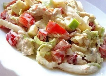 Пекинская капуста с яблоком
