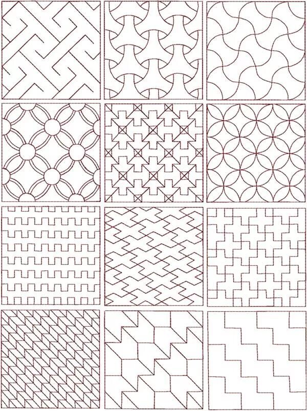 Olympus 654 Ewase Picture Game Japanese Cotton Sashiko Sampler Cloth CREAM - Ets