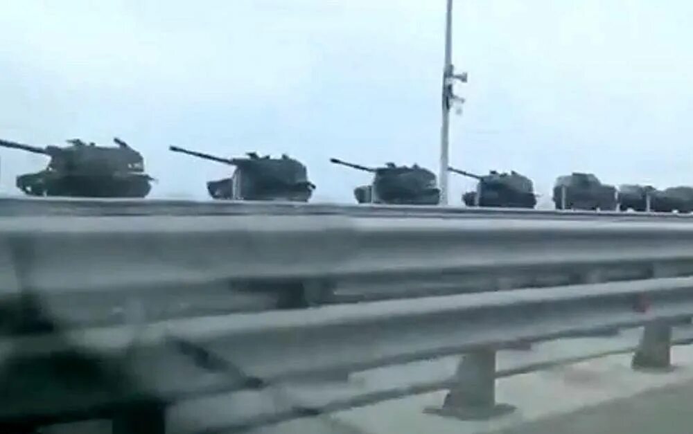 Видео атаки на колонну