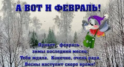 Наступил февраль жду тебя