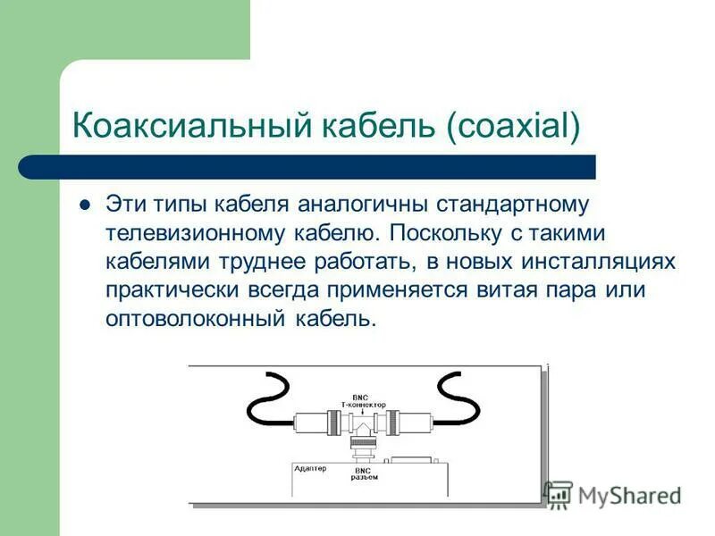 Типы коаксиальных кабелей