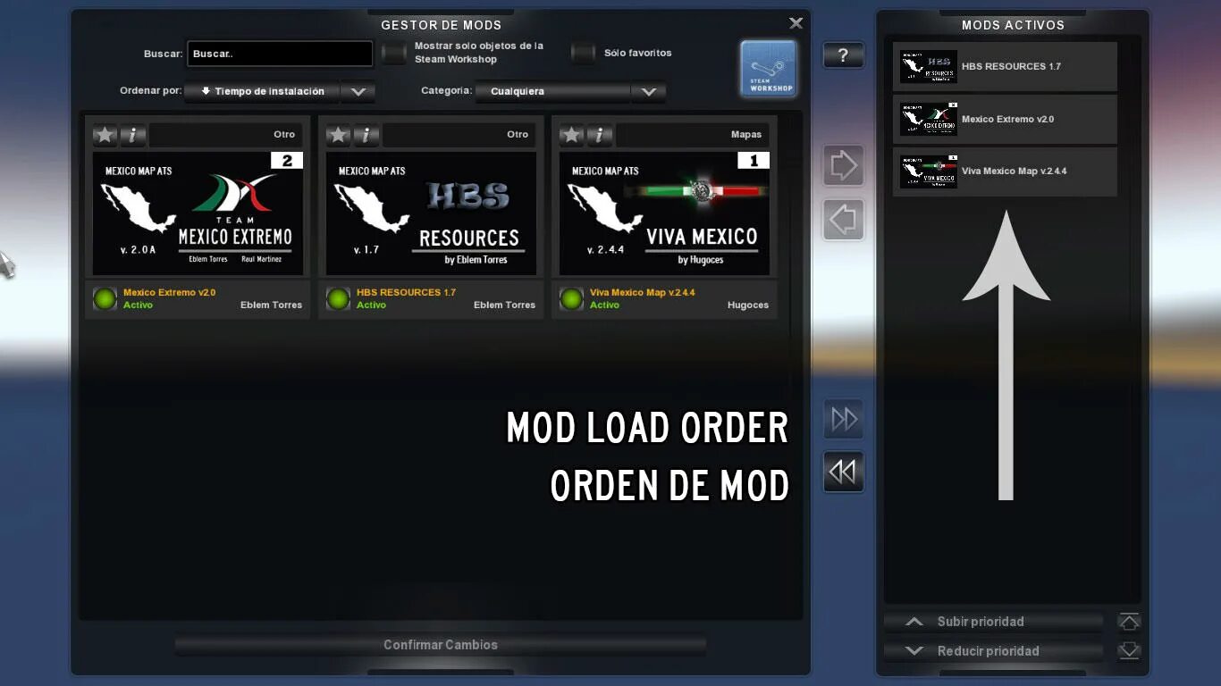 Mod load net. Карта «Viva Mexico» версия 2.0.10 для American Truck Simulator. Порядок установки супер комбо для АТС. ATS Mexico Mod download. Ping Mod load order.