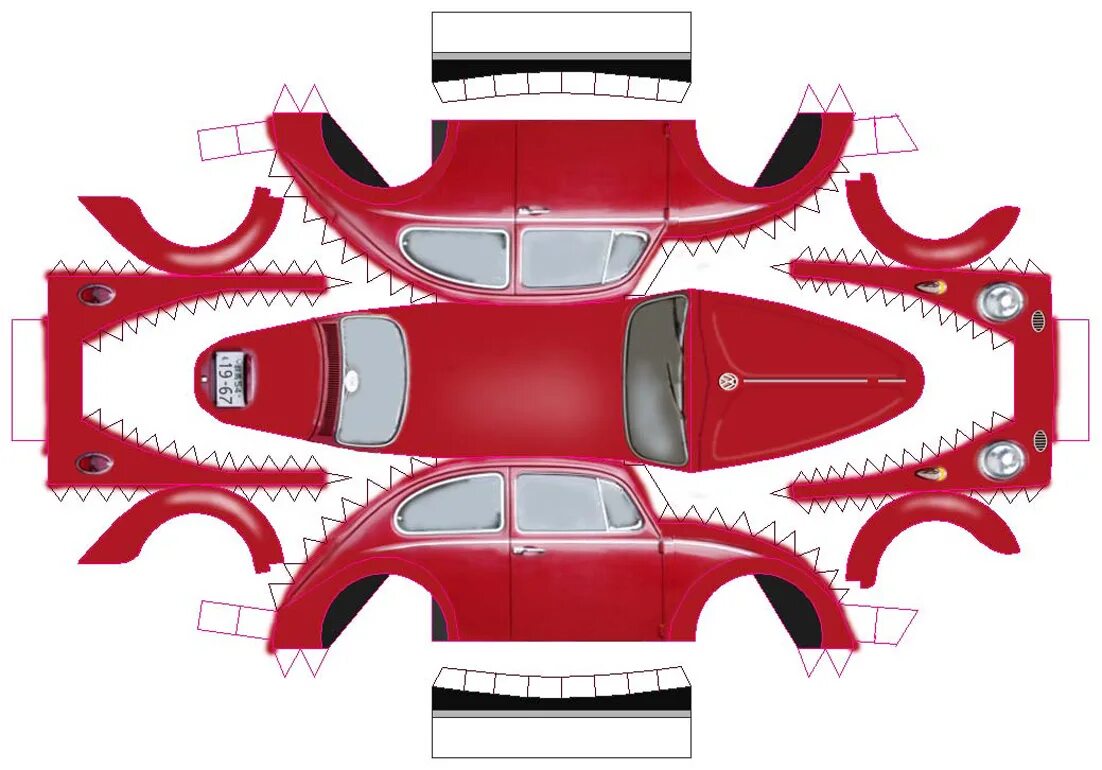 машинки для вырезания. развертка микроавтобуса ford transit. бумажные развёртки машин. макет машины. макет автомобиля.