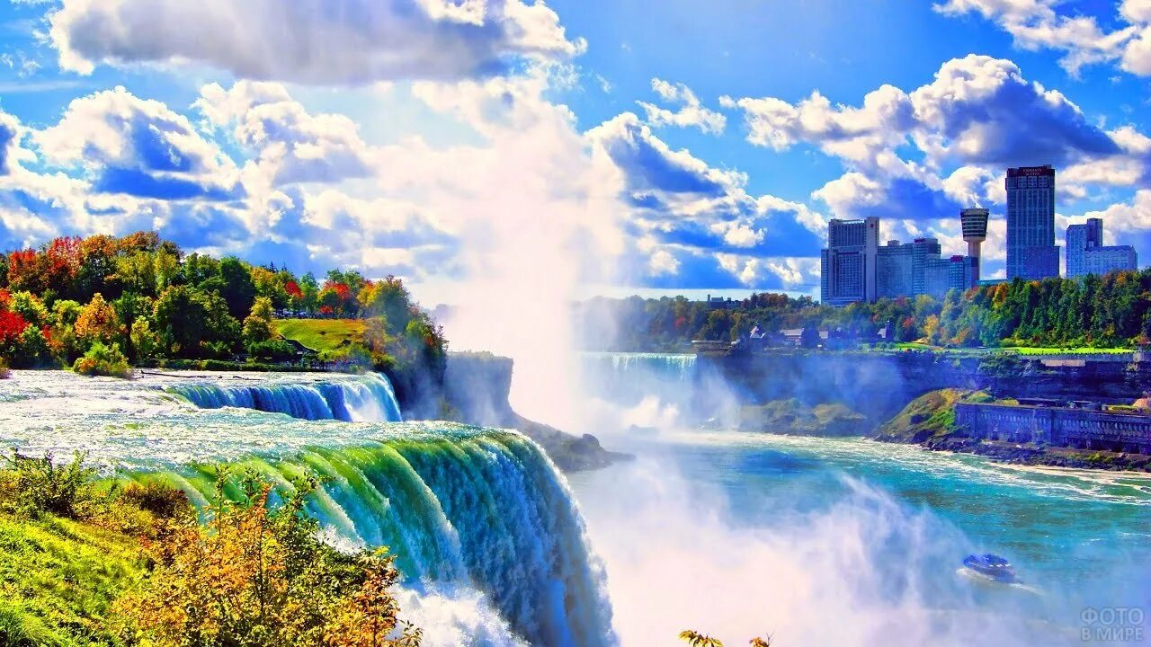 Большой ниагарский водопад. Ниагарский водопад Канада. Достопримечательности Канады Ниагарский водопад. Ниагарский водопад 4к. Ниагарский водопад HD.