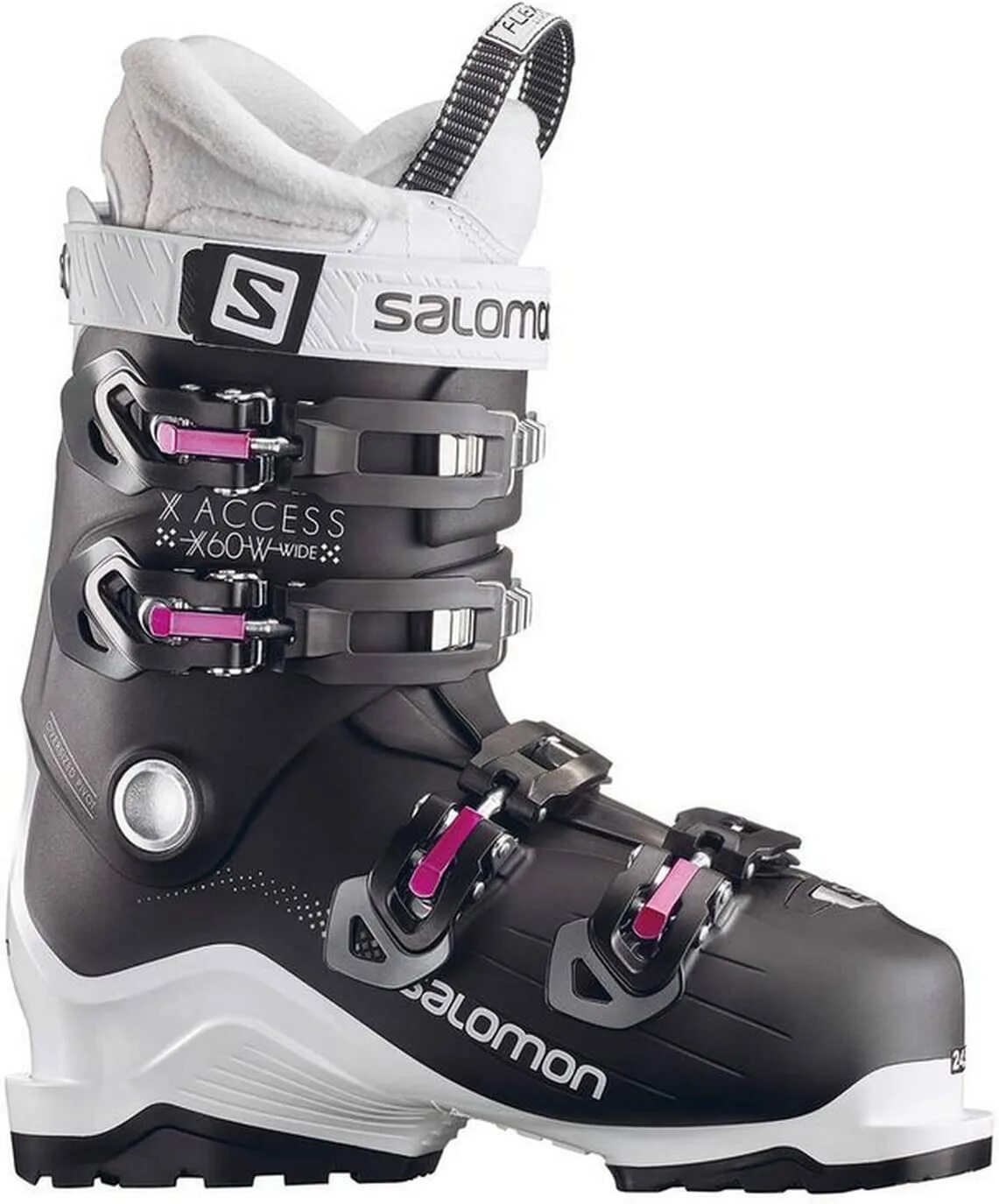 Ботинки Salomon x-access wide. XPRO r80w wide Crystal transl/Black ботинки горнолыжные Salomon.