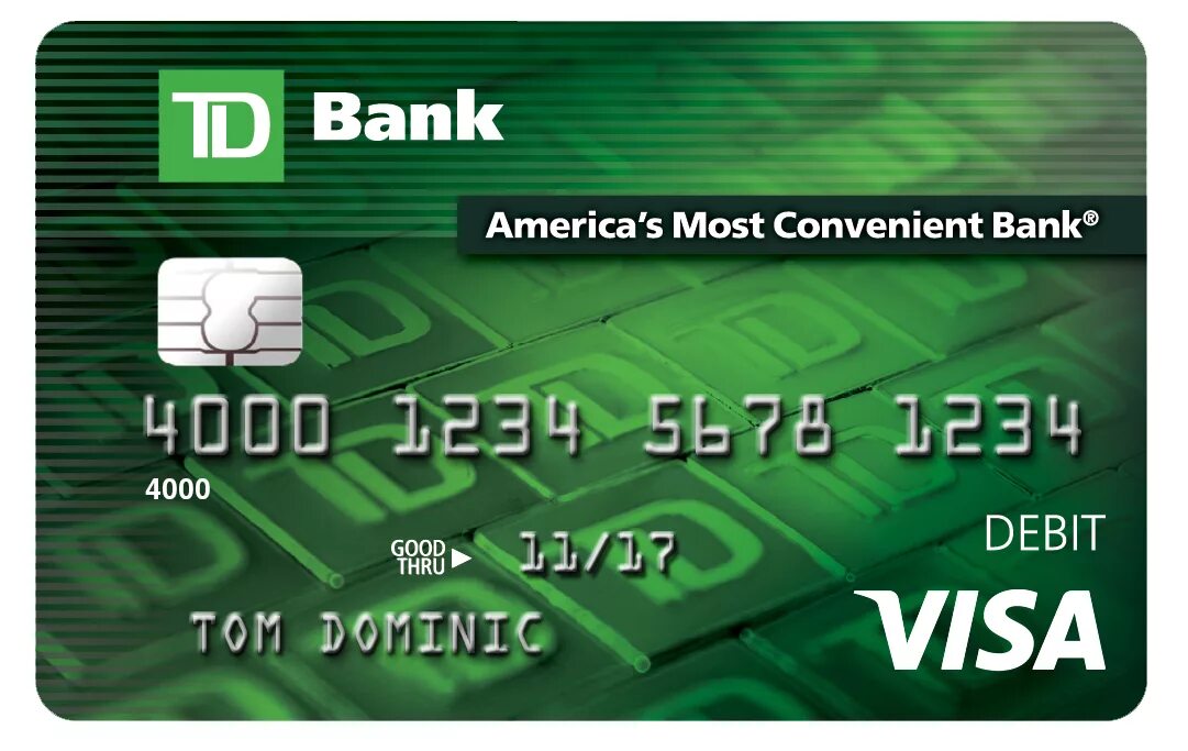 Card bank ru. Td Bank Card. Toronto-Dominion Bank credit Card. Bank of America карта. Банковская карта Bank of America.