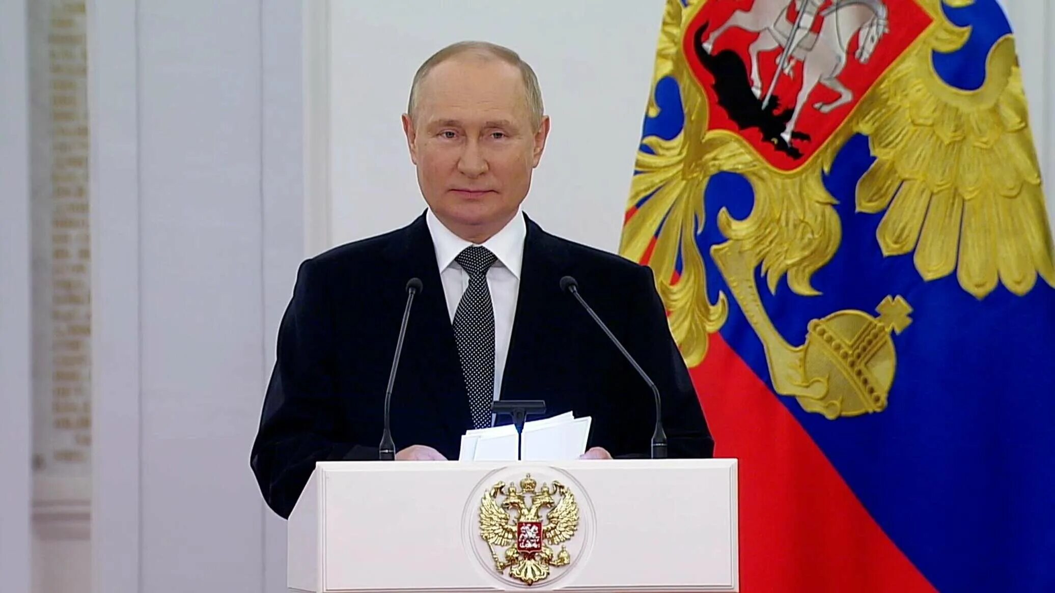 Выступление Путина. 12 Июня награждение в Кремле.