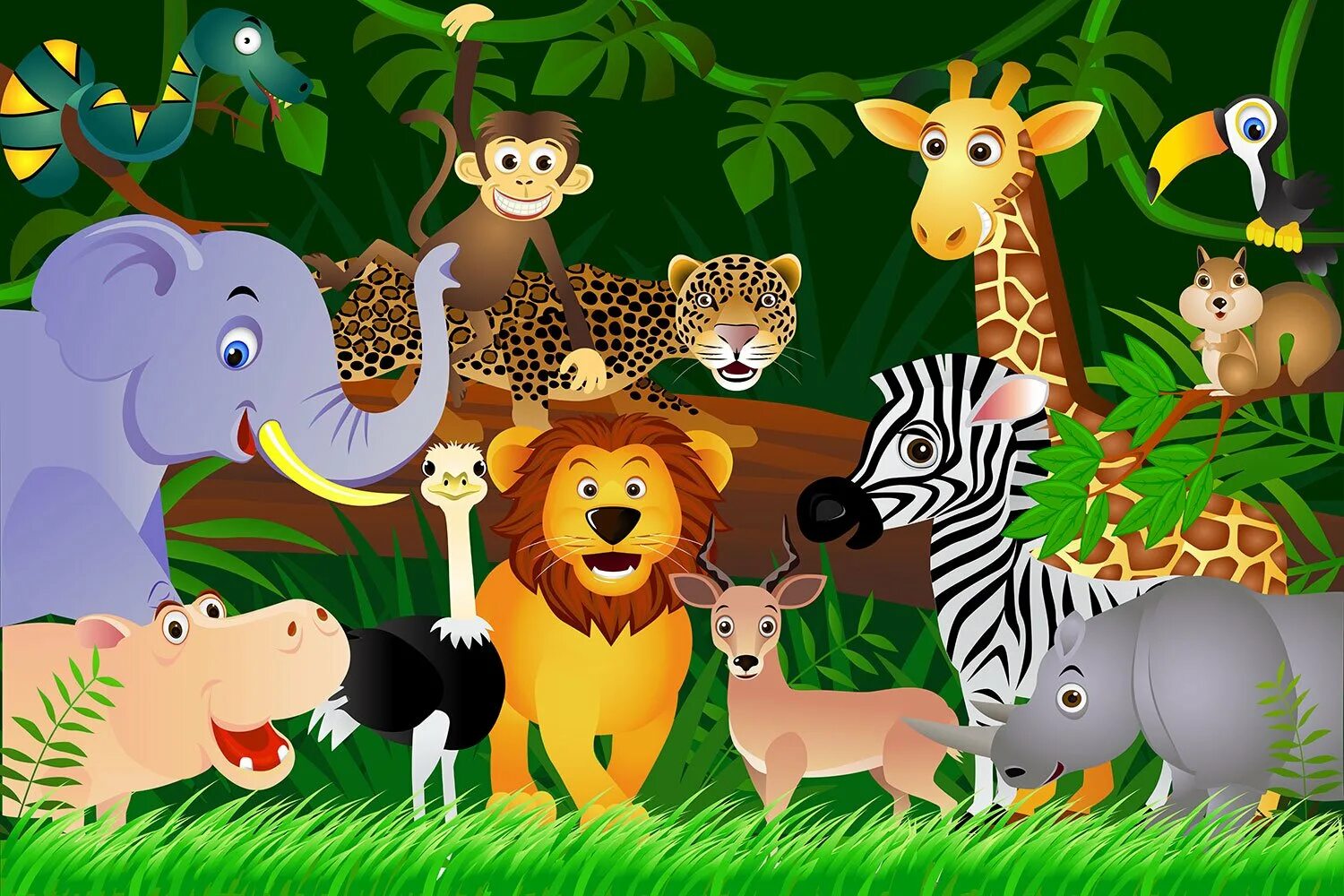 Zoo animals videos. Мультяшные животные. Обитатели джунглей для детей. Животные Африки для детей. Зоопарк фон.