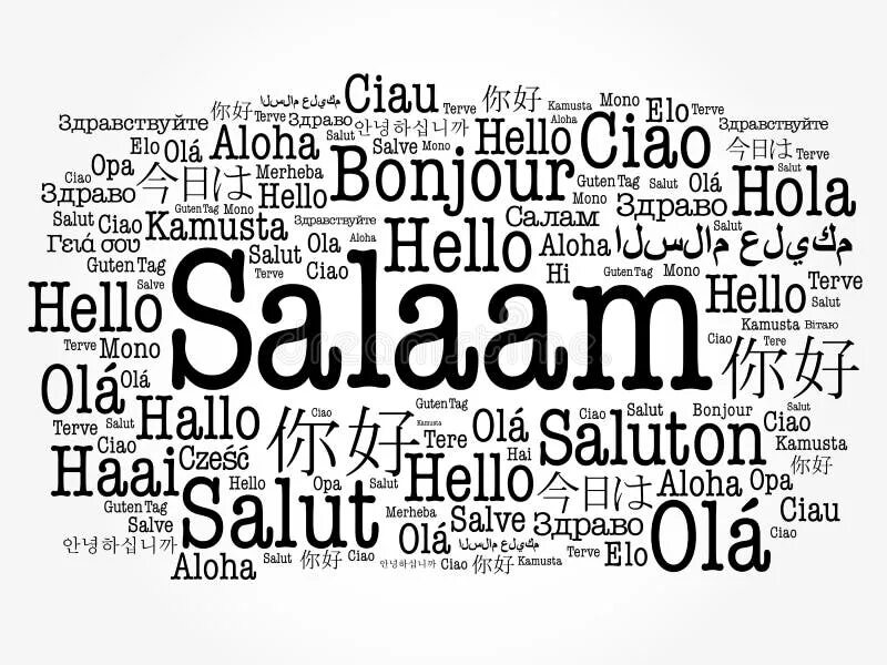 Приветствие на разных языках. Hello Bonjour. Хеллоу привет Салам. Приветствие Салам без фона вектор. Привет салам пали мой телеграм