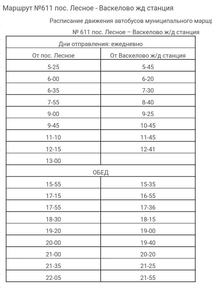 Расписание 611 автобуса Лесное. Расписание автобусов 611 Лесное-Васкелово. Автобус Лесное Васкелово. Автобус 611 Лесное Васкелово.