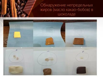 Жиры в шоколаде
