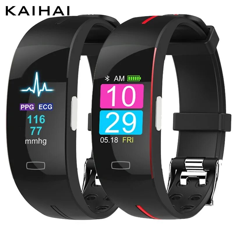Умный браслет с измерением. Браслет kaihai h66. часы kaihai ppg + ecg. kaihai h66 plus. смарт-браслет с экг, ppg.