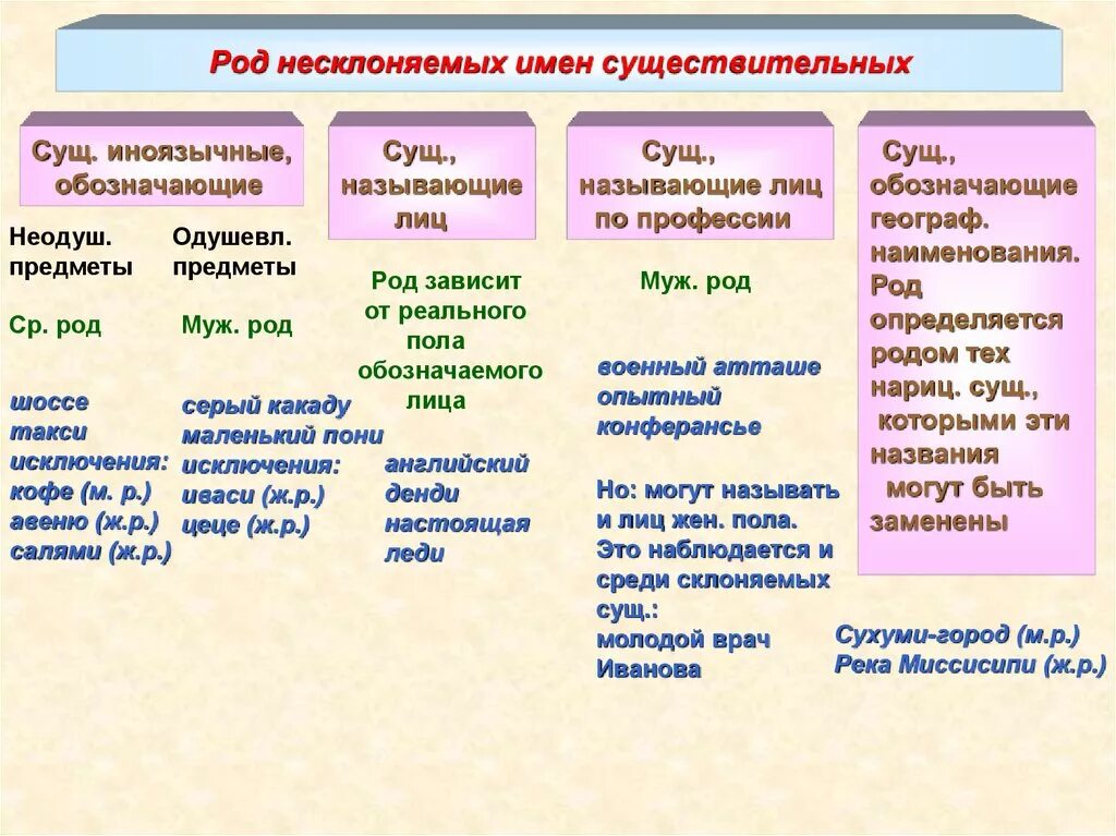 2 род слова языка