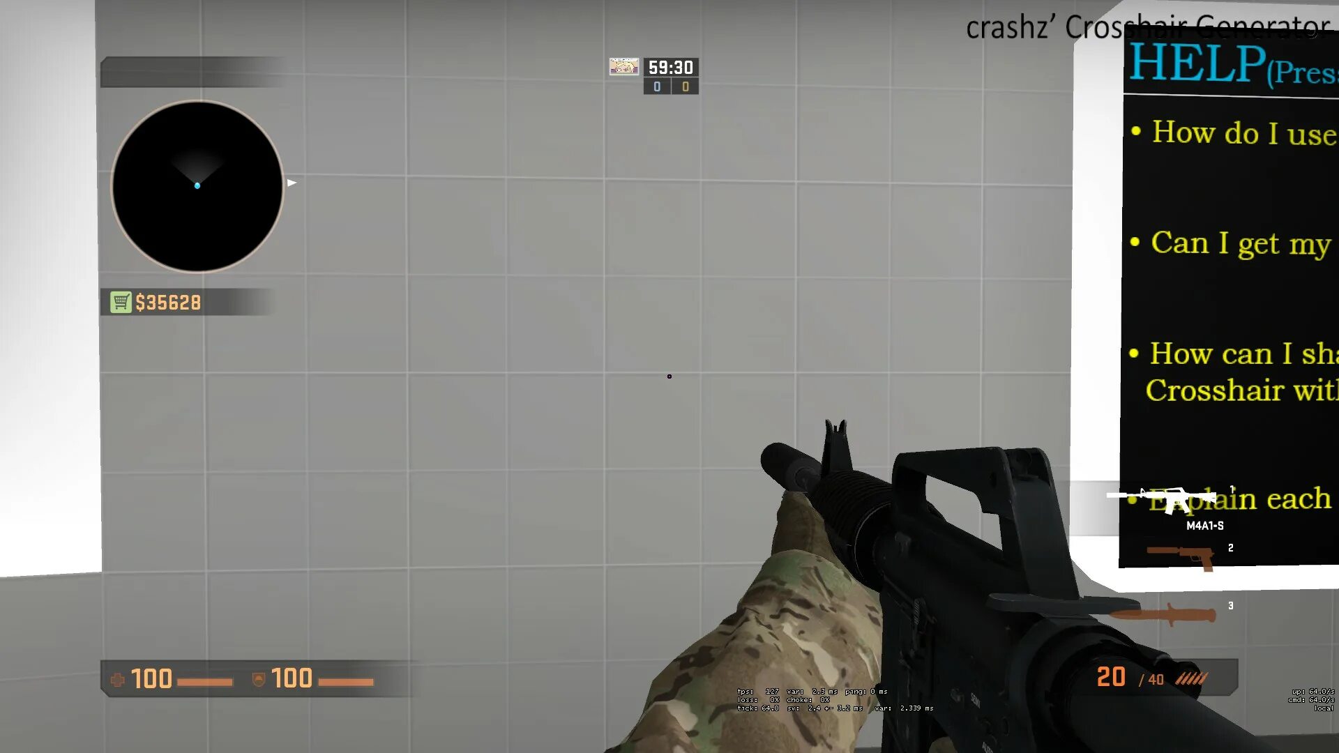 Cs crosshairs