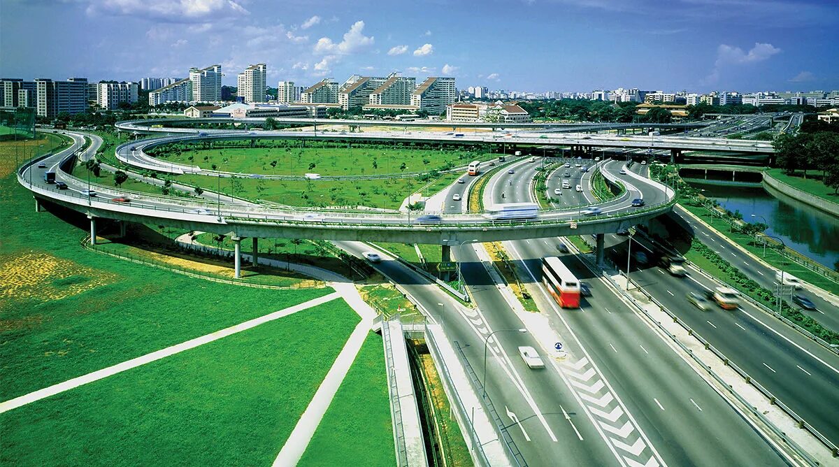 Через транспортную. Сингапур автотрассы. Сингапур развязки. Сингапур транспортная система. Авторазвязка Сингапур.