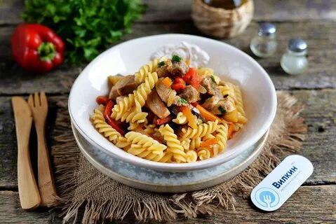Макароны с овощами вкусно