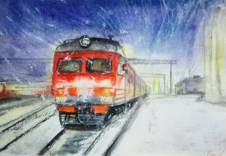 Поезд ржд рисунок