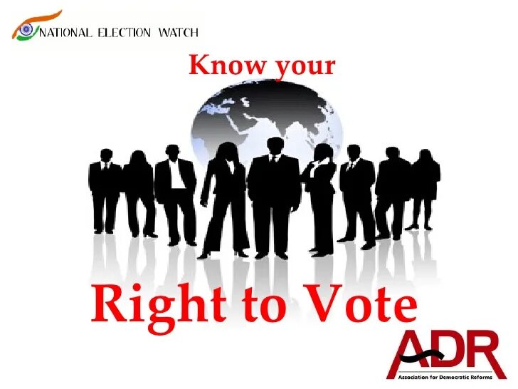 Vote your right. Right to vote