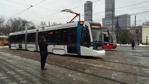 Видео трамвай новые