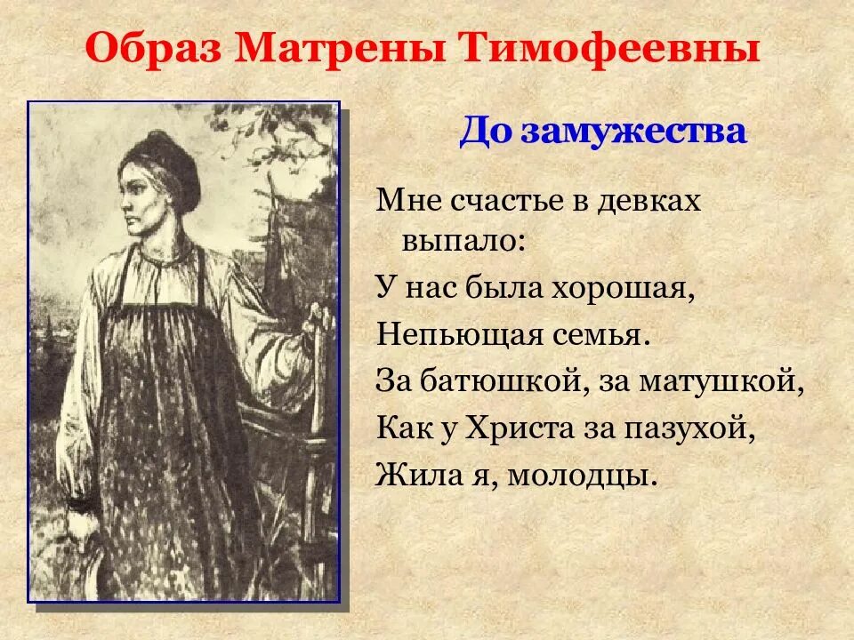 Матрена Тимофеевна Корчагина. Крестьянка Матрена Тимофеевна портрет. Таблица Матрена Тимофеевна Корчагина. Словесный портрет Матрены Тимофеевны