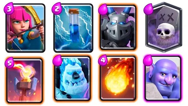 Шахтер 2. Clash royale колода pekka. Колода с клоном. Clash royale голем колода. 9 клеш рояль колода.