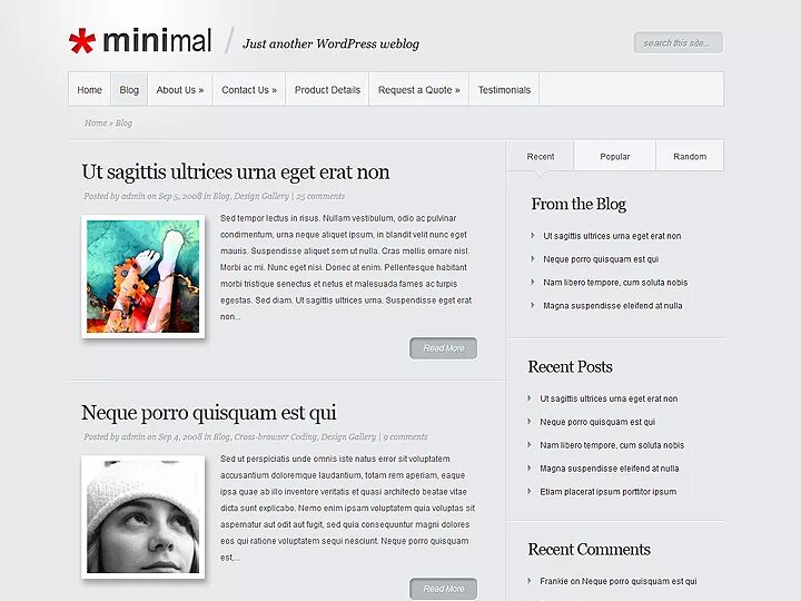 Wordpress blog. Minimal тема WORDPRESS. Простая тема блога WORDPRESS. Блог WORDPRESS. Шаблон блога вордпресс.