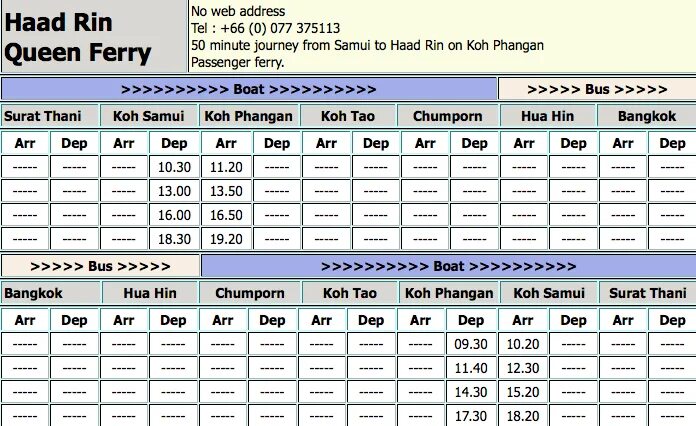 расписание паромов пхукет