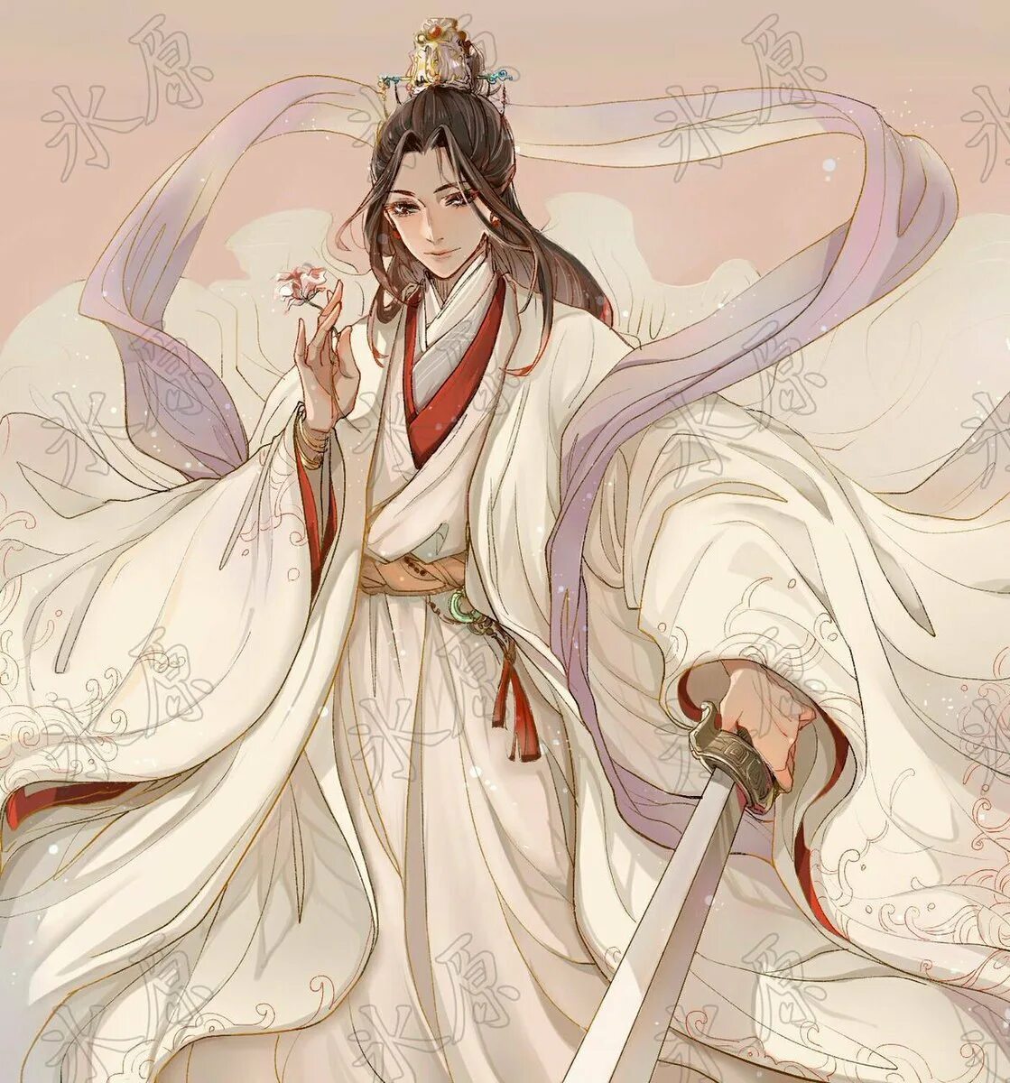 Благословение небожителей хуа чен арт. Хуа чэн маньхуа. Благословение небожителей се лянь. Се лянь дунхуа. Сколько лет се ляню из благословение небожителей.