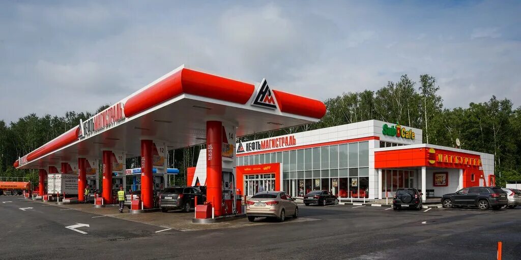 Panorama: Neftmagistral, gas station, Kotelniki, Dzerzhinskoye Highway, 28 - Yan