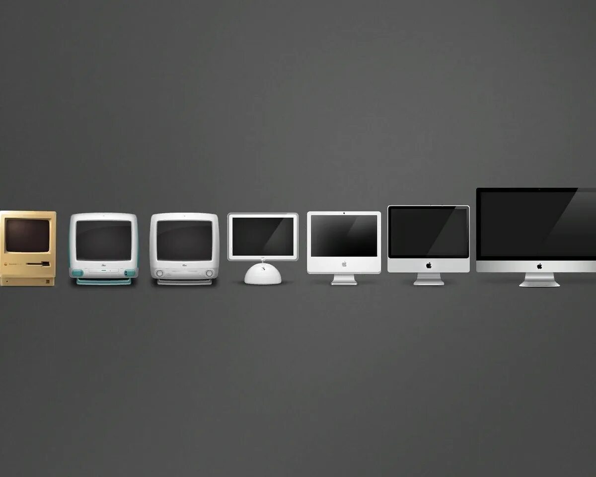Как менялся компьютер. Эволюция компьютеров apple. эволюция мониторов. эволюция мониторов компьютера. история развития apple компьютеров.