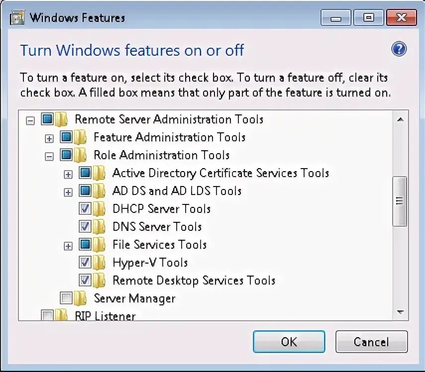Remote server administration tools