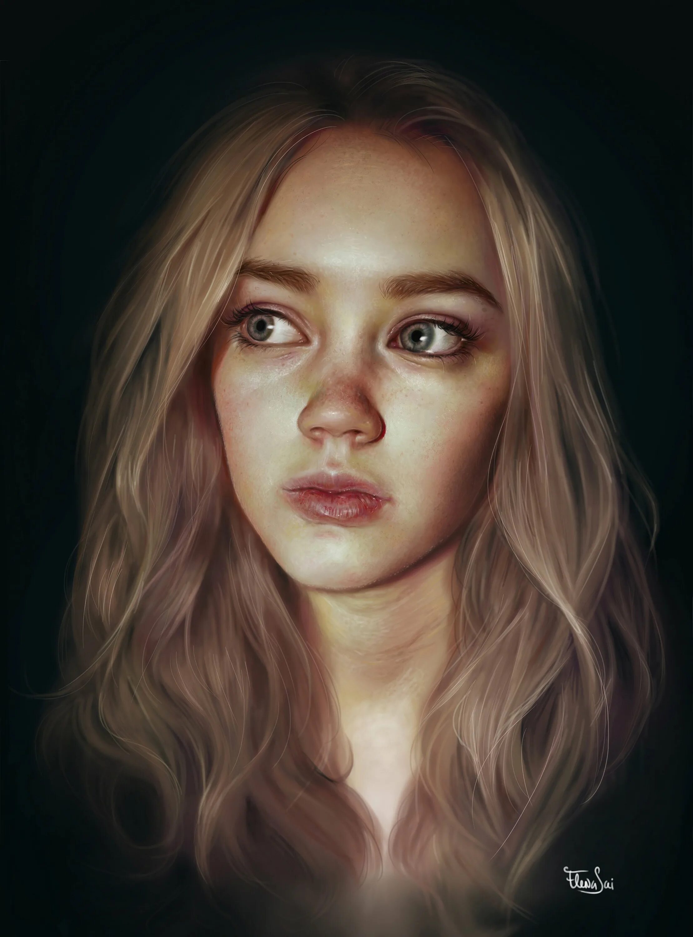 Арт человека девушки. Арт портрет. Реалистичные арты девушек. Дженни далфин арт. Девушка с каштановыми волосами и карими глазами.