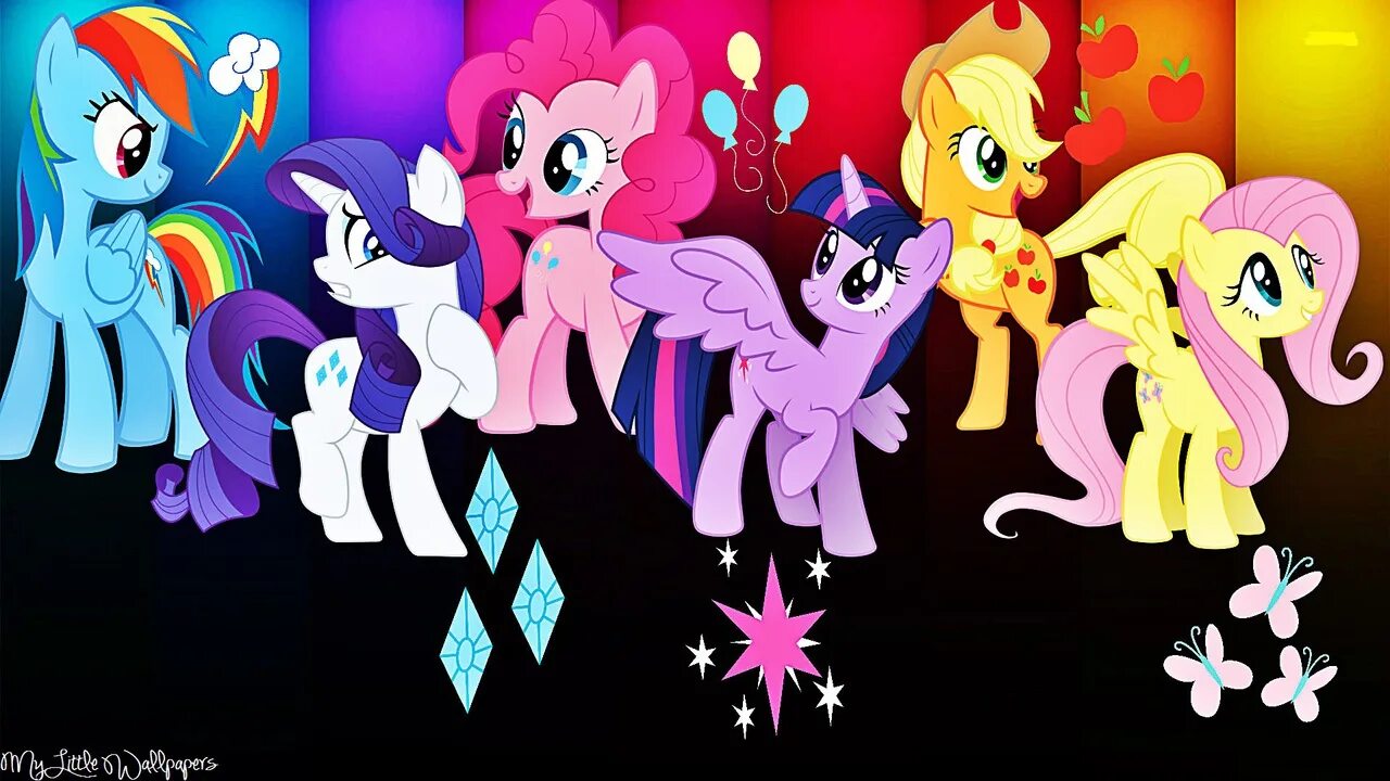 My little pony 6. МЛП 6. Mane 6. MLP Mane 6. The Mane Six.