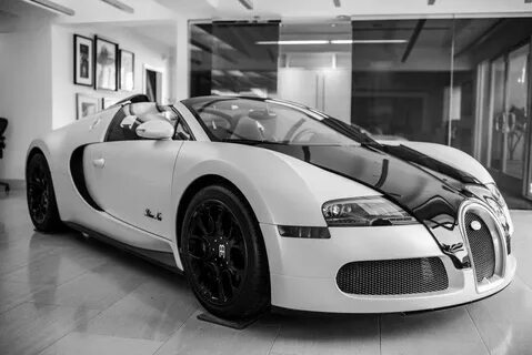 Белый bugatti