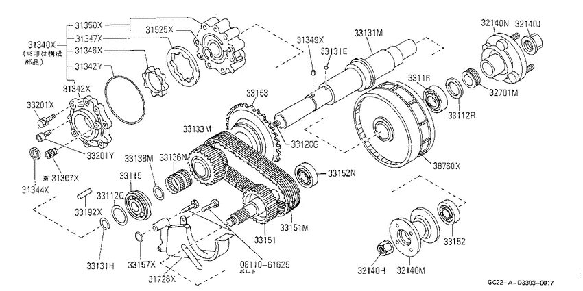 Как снять цепь с раздатки ниссан атлас ремонт раздатки Nissan Datsun (D21), 2,7 л, 1992 года своими руками DRIVE2