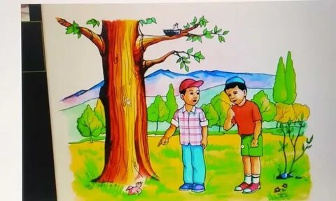 Төмен қарап тұрған пенистің суреті