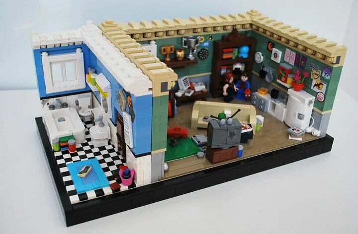 Дом из лего самоделка Lego-obsessed couple build impressive eight-foot Alpine ski scene Lego christmas