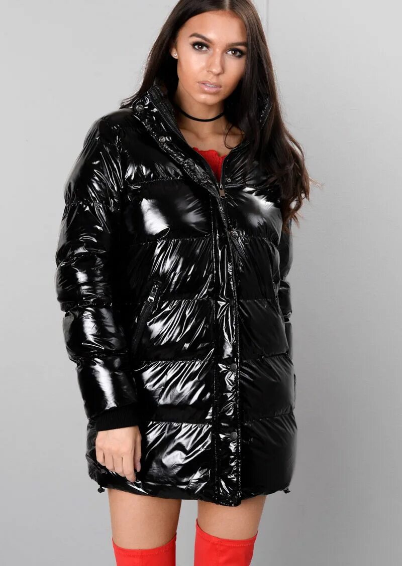 Куртка монклер женская 2020. Куртка монклер черная лаковая. Vinyl Puffer down Coat. High Shine Puffer Coat.