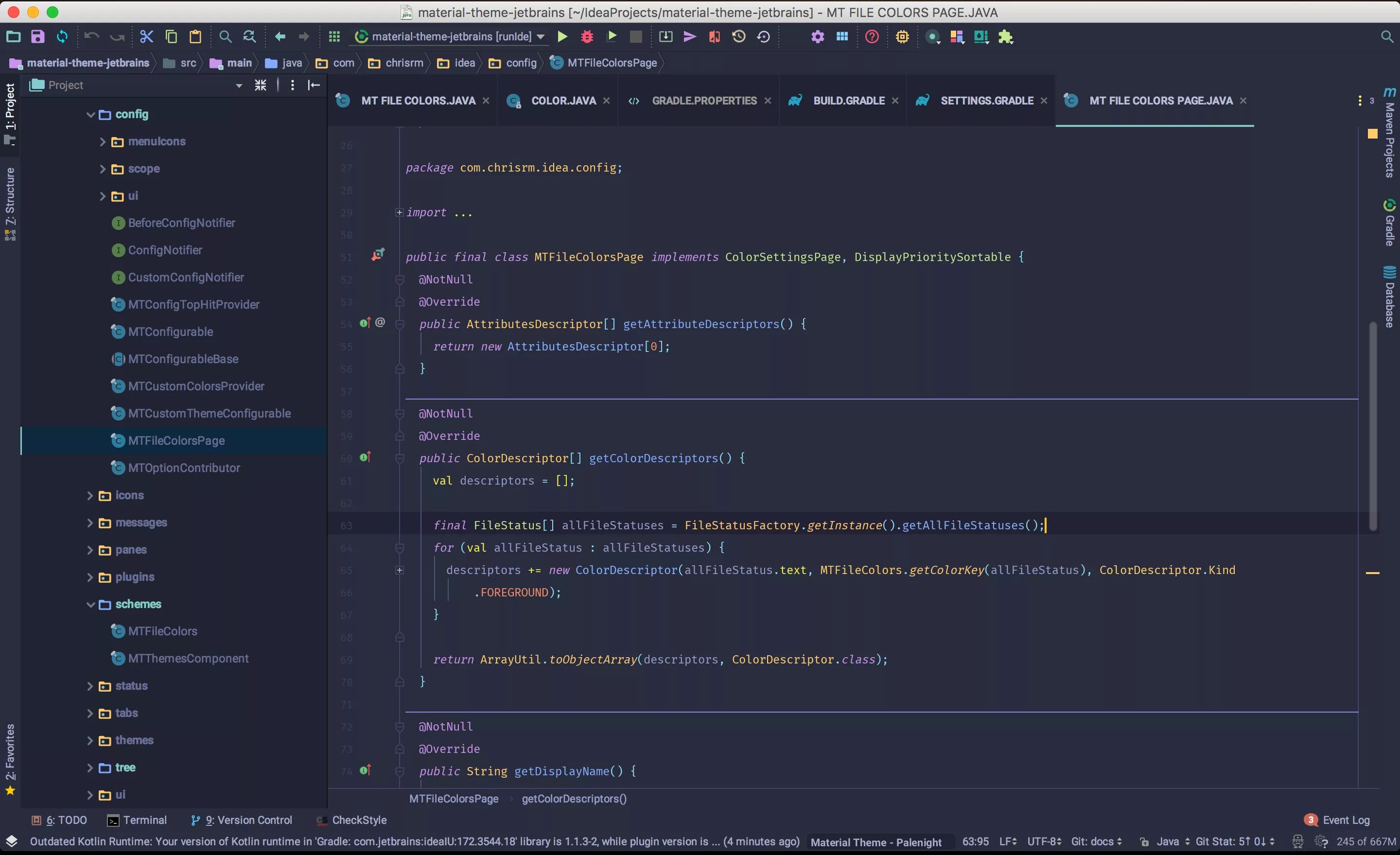 C config file