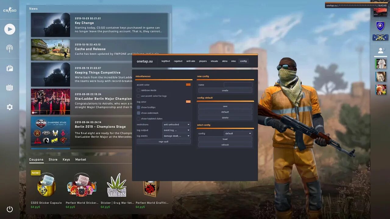 Чит су. Cs go onetap. кряк читов кс го. onetap v1 menu.