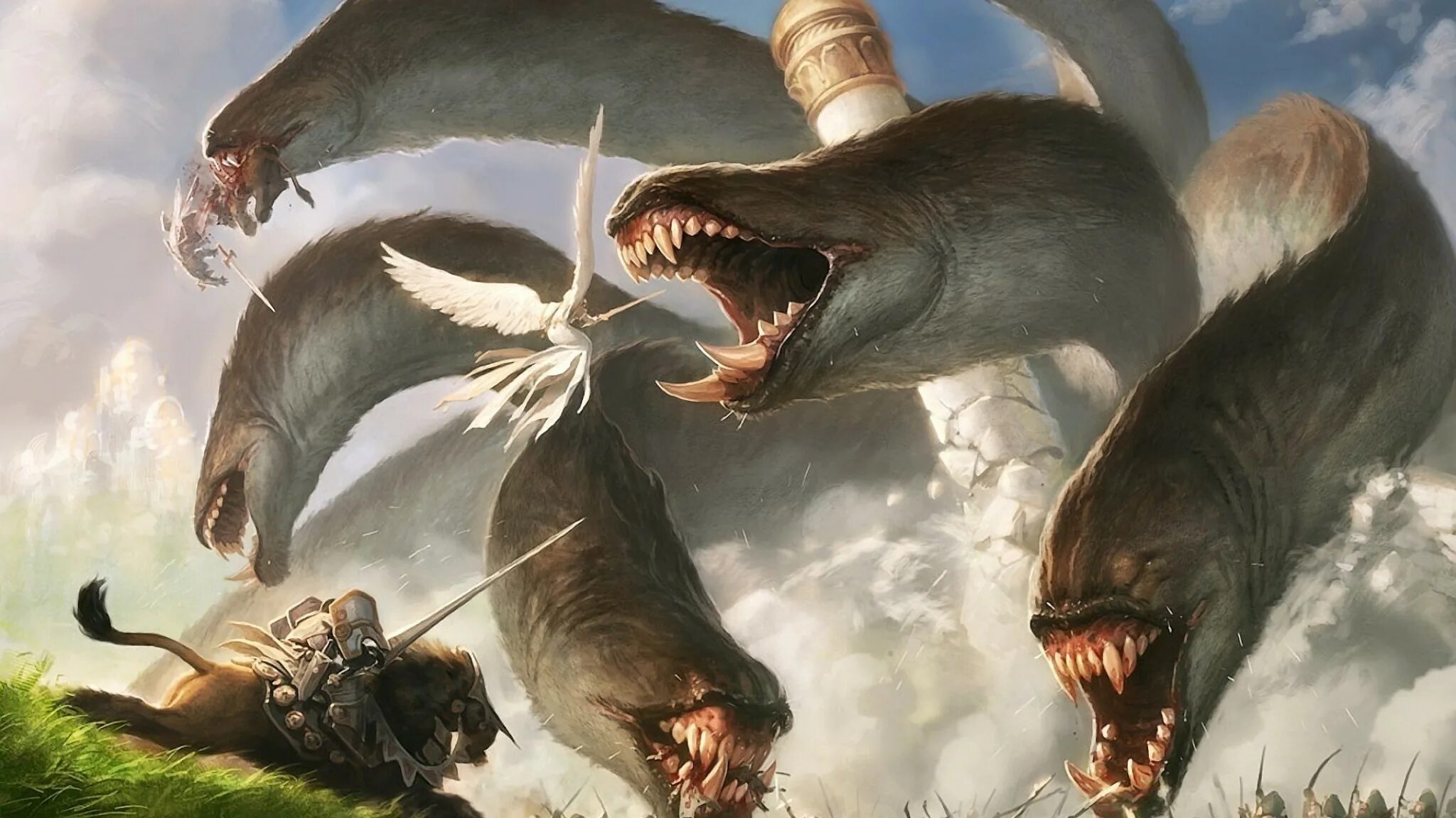 Гигантские монстры. Краулер монстр чудовище. Демоны тзинча. Мифические существа арт человекоподобные. Монстры лавкрафта бестиарий.