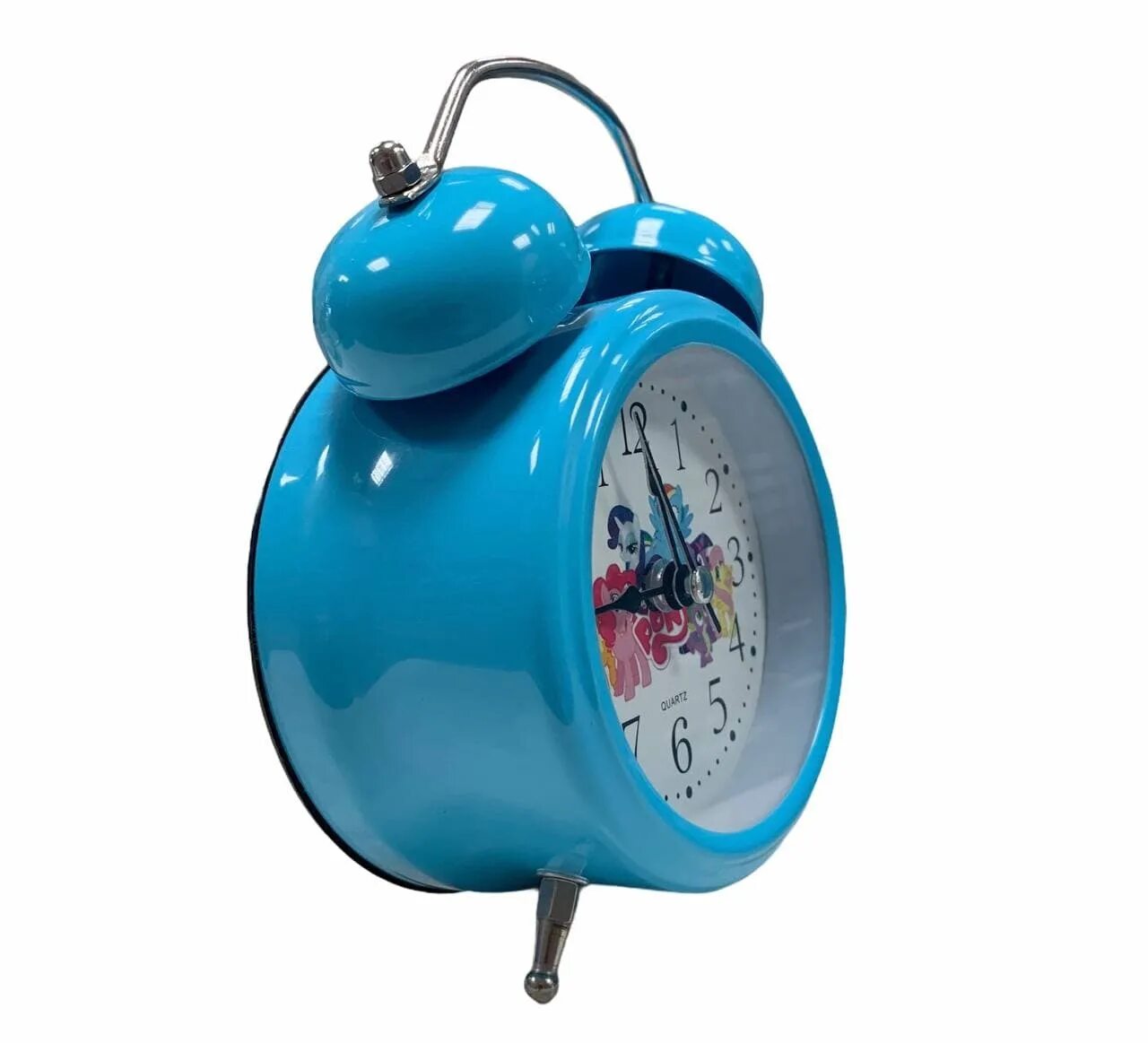 розовый детский будильник.