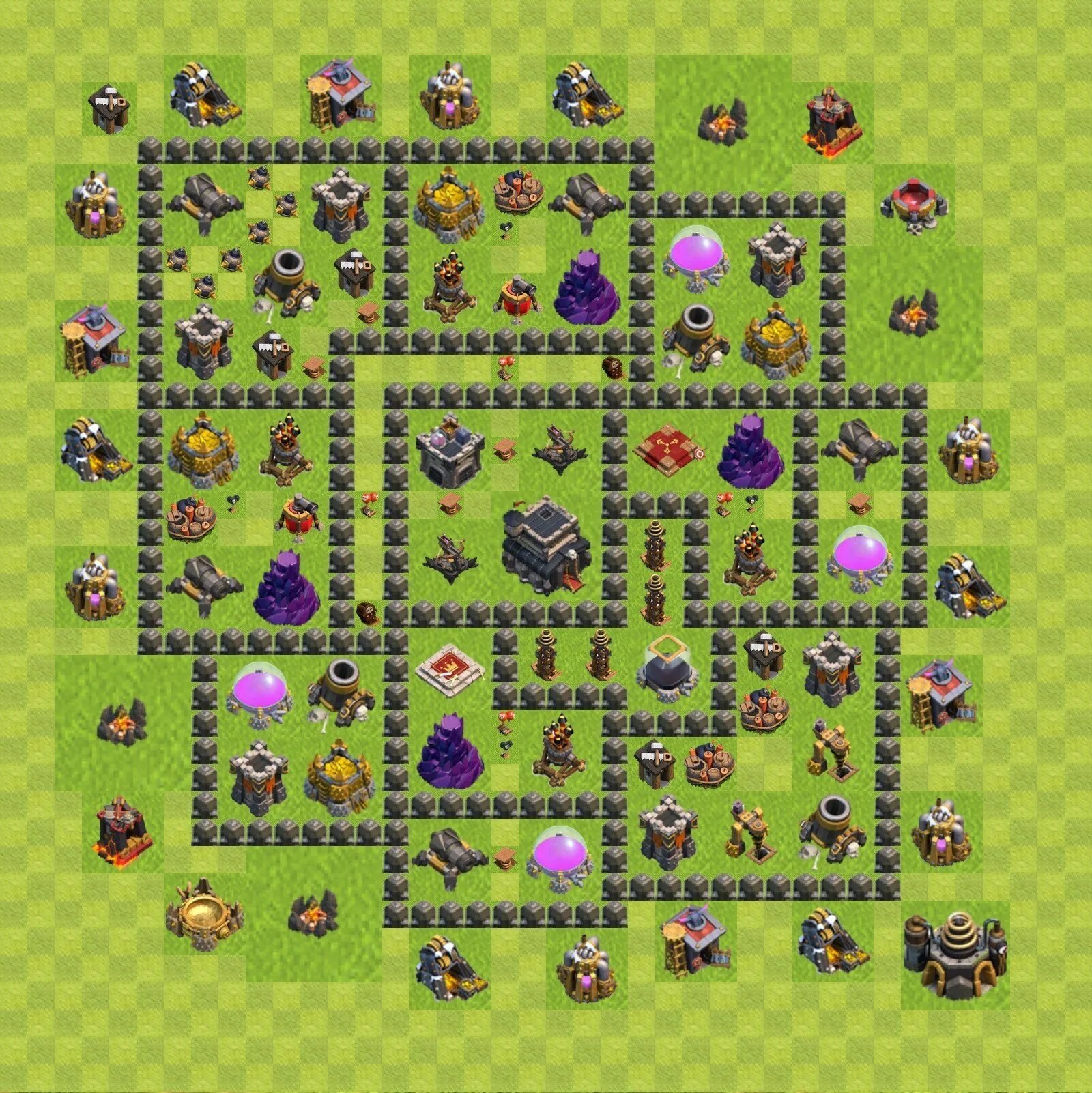 Clash of clans защита. Расстановка в клэш оф кланс 9 ратуша. Ратуша 9 уровня Clash of Clans. Планировка в клэш оф кланс 9 ратуша. Базы клэш оф кланс 9 ТХ.