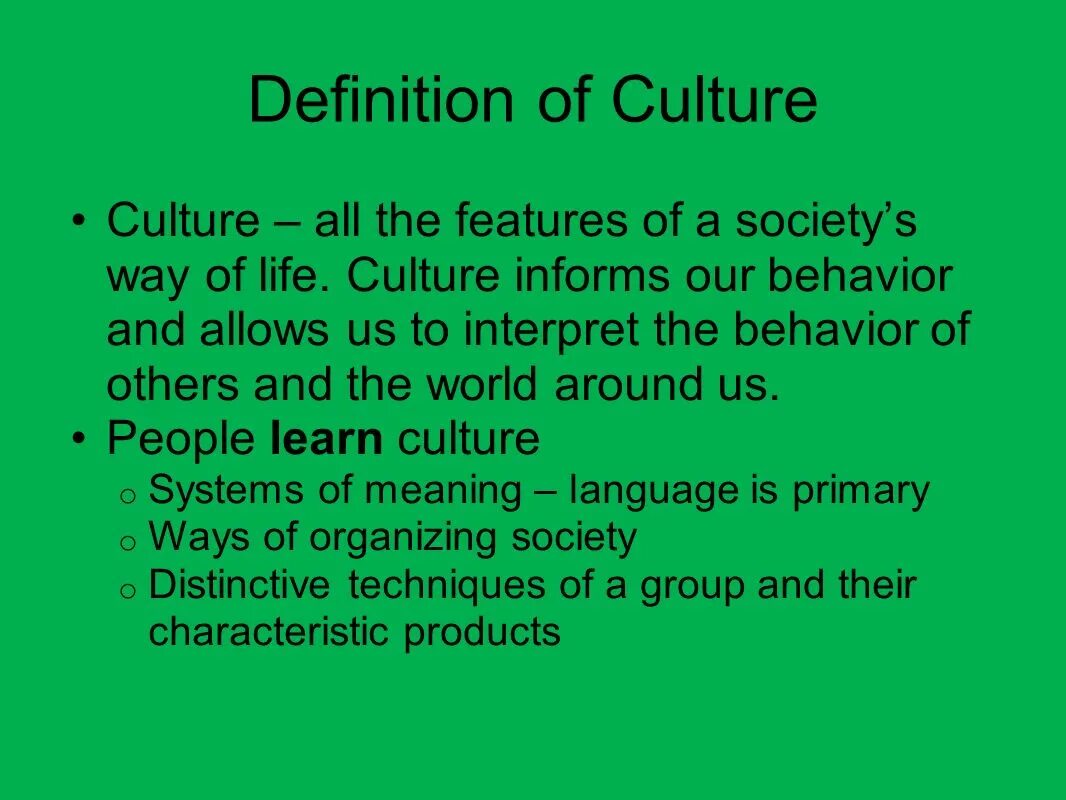 Allow definition