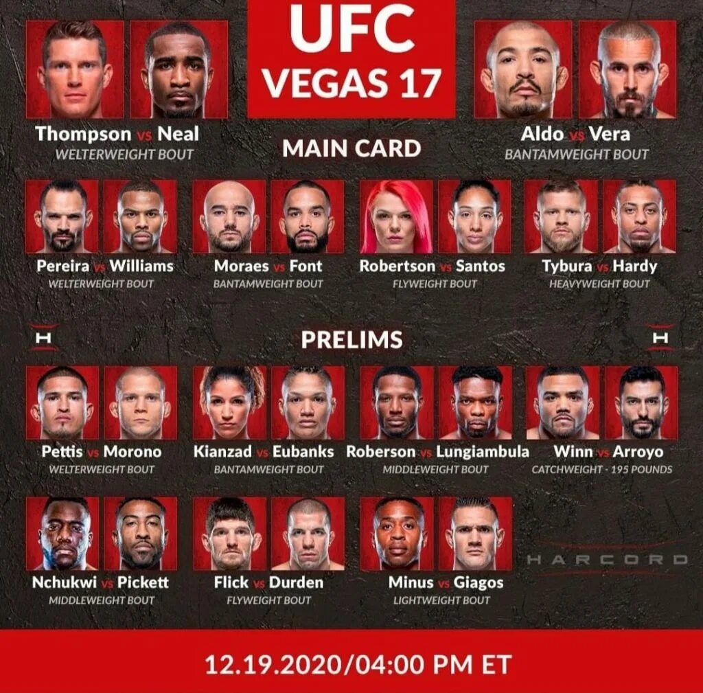 Ufc card