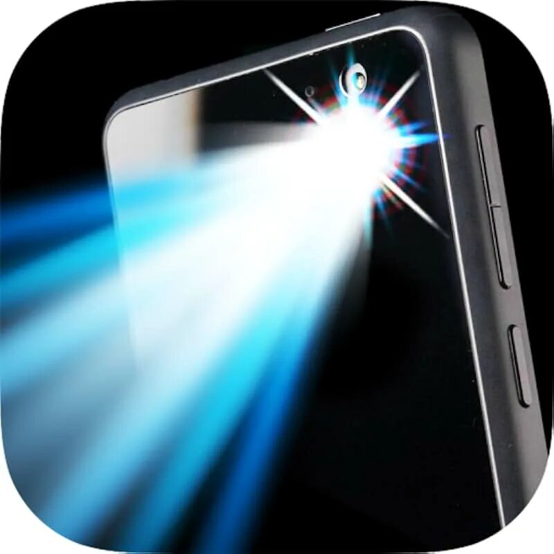 Phone Flash Light. Mobile Light. Super Power Flashlight. Flashlight glare.