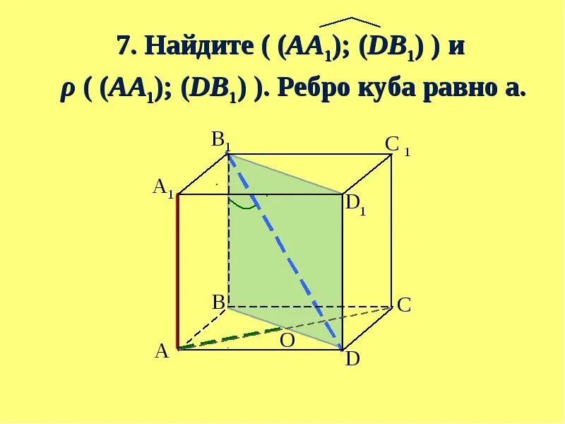 Ребро куба равно 5 м