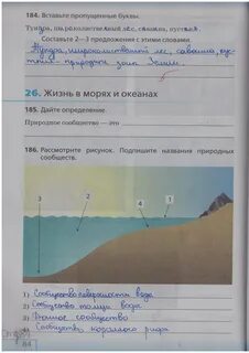 Подпишите названия природных сообществ