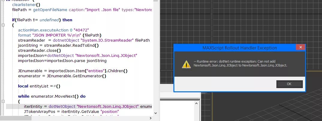 Import json file. MAXSCRIPT runtime Error. Json+session аккаунты. Newtonsoft.json. MAXSCRIPT create excel file.